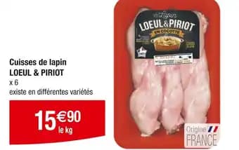 LOEUL & PIRIO Cuisses de lapin