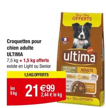 ULTIMA Croquettes pour chien adulte