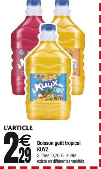 Promotion Exclusives de 3
Boisson tropical : Découvrez l'Offre incontournable