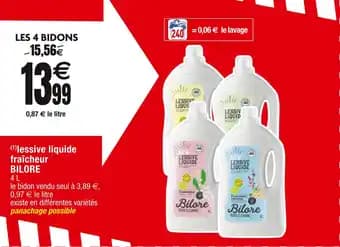 BILORE Lessive liquide fraîcheur