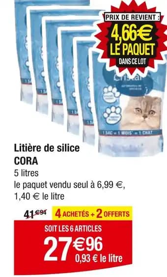 CORA Litière de silice