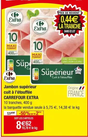 Promotion Exclusives de 8
Jambon à l'étouffée : Découvrez l'Offre incontournable