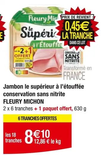 Promotion Exclusives de 10
Conservation sans nitrite : Découvrez l'Offre incontournable