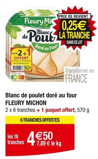 FLEURY MICHON Blanc de poulet doré au four