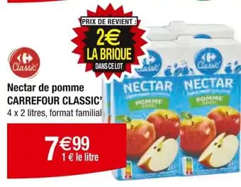 CARREFOUR CLASSIC' Nectar de pomme