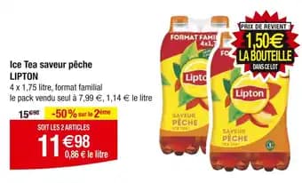 Promotion Exclusives de 2
Lipton ice tea : Découvrez l'Offre incontournable