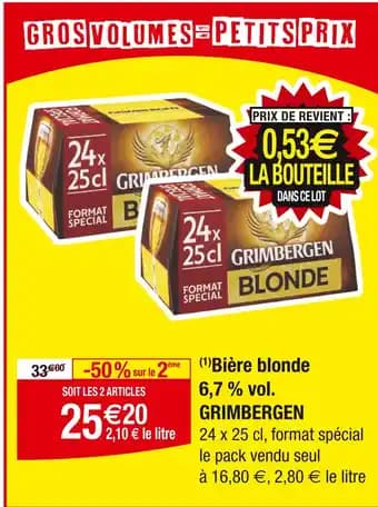 Promotion Exclusives de 2
Grimbergen blonde : Découvrez l'Offre incontournable