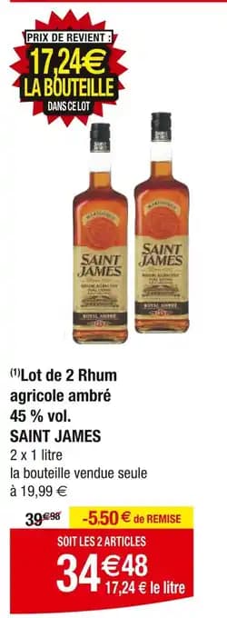 Promotion Exclusives de 3
James : Découvrez l'Offre incontournable