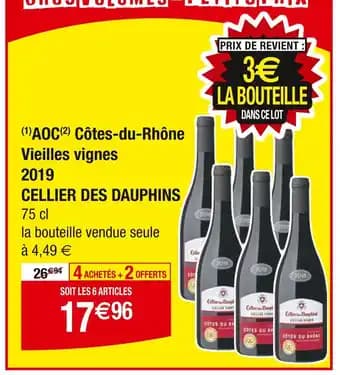 Promotion Exclusives de 6
Côtes du rhône 2019 : Découvrez l'Offre incontournable