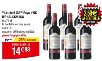 Promotion Exclusives de 2
Igp d oc : Découvrez l'Offre incontournable