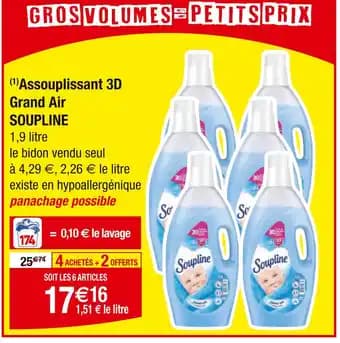 SOUPLINE Assouplissant 3D Grand Air