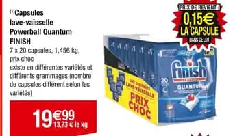 FINISH (1)Capsules lave-vaisselle Powerball Quantum