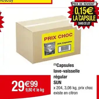 Promotion Exclusives de 6
Capsules lave vaisselle : Découvrez l'Offre incontournable