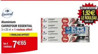 CARREFOUR ESSENTIAL Aluminium