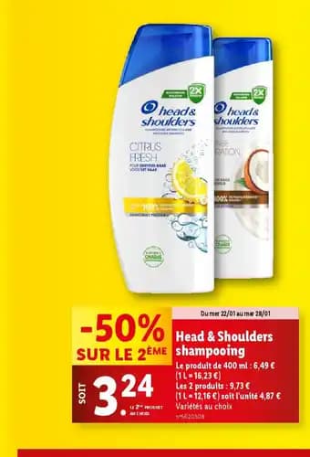 Promotion Exclusives de 8
Head&shoulders shampooing : Découvrez l'Offre incontournable