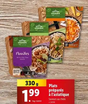VITASIA Plats préparés à l'asiatique