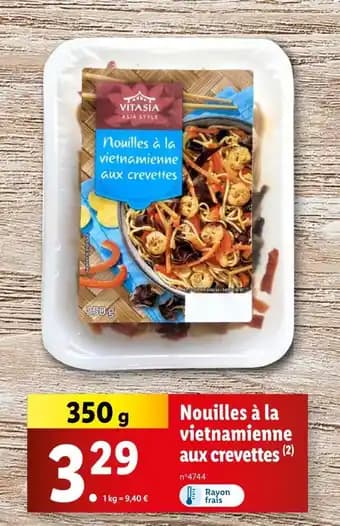 VITASIA Nouilles à la vietnamienne aux crevettes