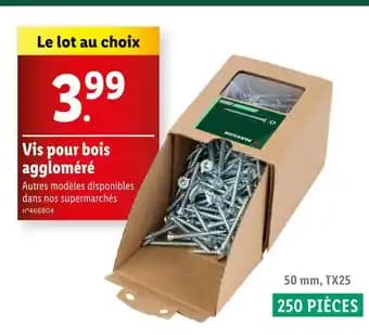 Vis pour bois aggloméré