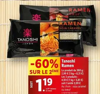 Promotion Exclusives de 4
Ramen : Découvrez l'Offre incontournable