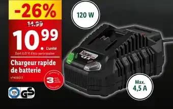 Chargeur rapide de batterie