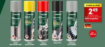 PARKSIDE Huile ou graisse