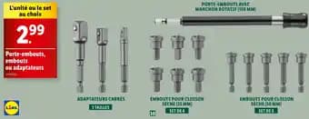 Parkside Porte-embouts, embouts ou adaptateurs