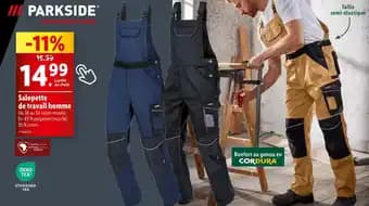 PARKSIDE Salopette de travail homme