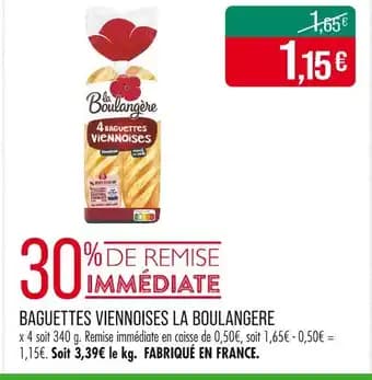 Promotion Exclusives de 6
Boulangère : Découvrez l'Offre incontournable