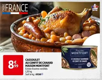 MAISON MONTFORT Cassoulet au confit de canard