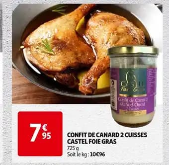 CASTEL FOIE GRAS Confit de canard 2 cuisses