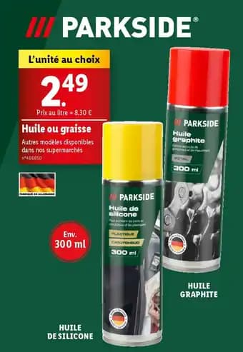 PARKSIDEⓇ Huile ou graisse