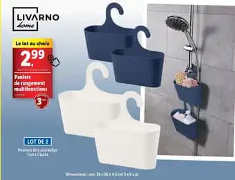 LIVARNO HOME Paniers de rangement multifonctions