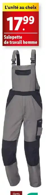 Salopette de travail homme