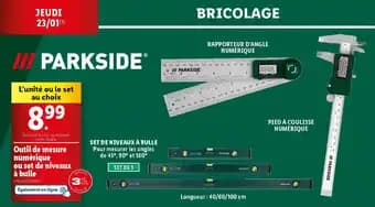 PARKSIDE® Outil de mesure numérique ou set de niveaux à bulle