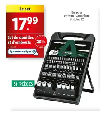 Set de douilles et d'embouts