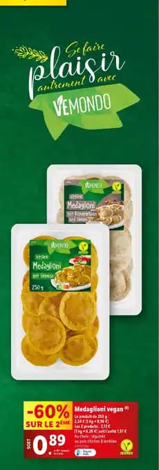 VEMUNDO Medaglioni vegan