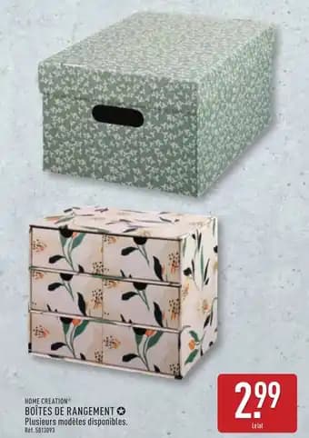 HOME CREATION® Boîtes de rangement