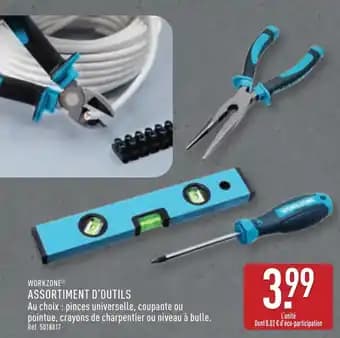 WORKZONE® Assortiment d'outils