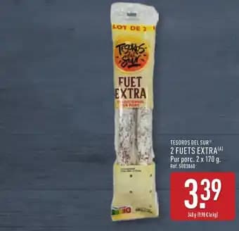 TESOROS DEL SURⓇ 2 fuets extra 340 g