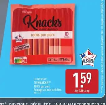 LE MARSIGNY 10 knacks 360 g