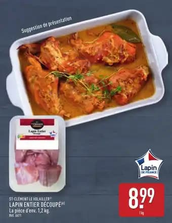 Promotion Exclusives de 4
Lapin entier : Découvrez l'Offre incontournable