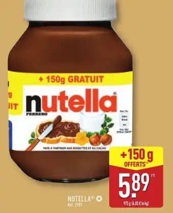Promotion Exclusives de 29
Nutella : Découvrez l'Offre incontournable