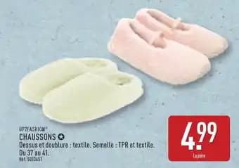 Promotion Exclusives de 10
Chaussons : Découvrez l'Offre incontournable