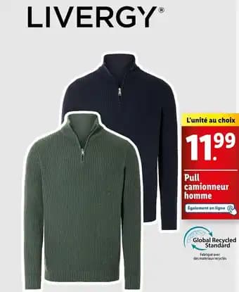 LIVERGYⓇ Pull camionneur homme