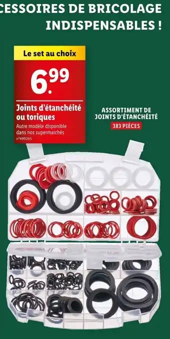 Joints d'étanchéité ou toriques