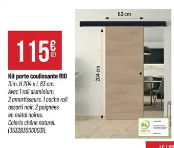 Promotion Exclusives de 1
Porte coulissante : Découvrez l'Offre incontournable