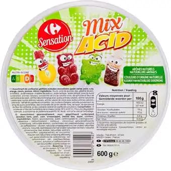 CARREFOUR SENSATION Assortiment de bonbons gélifiés
