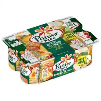PANIER DE YOPLAIT Yaourts aux Bons Morceaux de Fruits Prix Choc