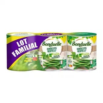 BONDUELLE Haricots verts Extra fins Lot Familial