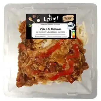 Nouilles sautées au porc et au Kimchi LE CHEF